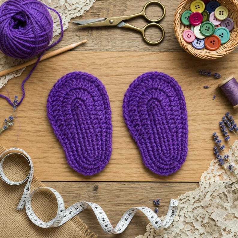 Baby Shoe Soles Crochet Pattern PDF + Video (English Only) | nontycrochet - Image 12