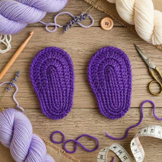 Baby-Sohlen Häkelanleitung PDF + Video (nur Englisch) | nontycrochet