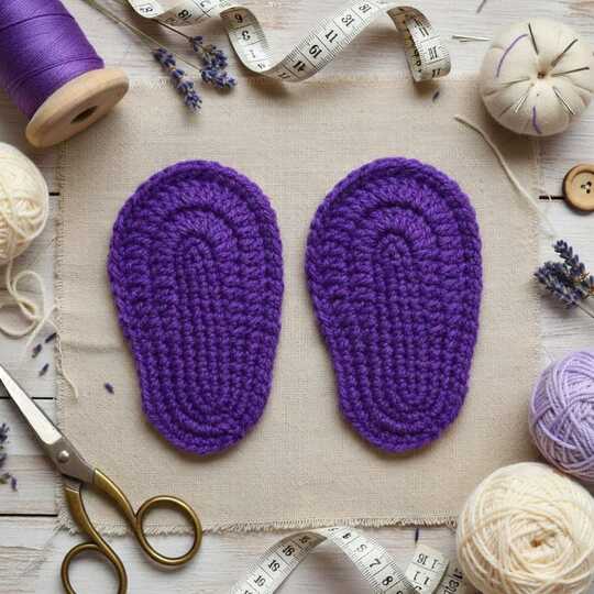 Baby-Sohlen Häkelanleitung PDF + Video (nur Englisch) | nontycrochet