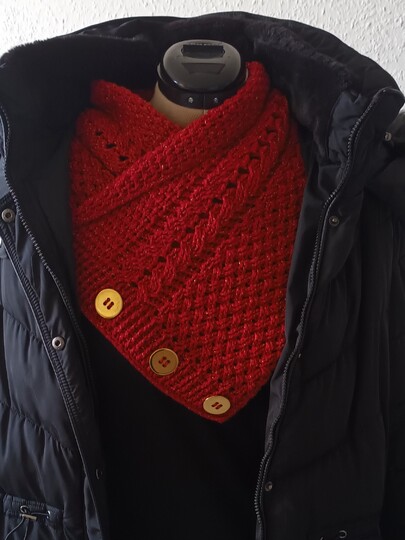 Häkelanleitung für den Schalkragen "Celtic Hug"