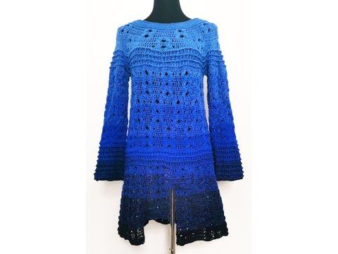 Pullover Bueco, Häkelanleitung