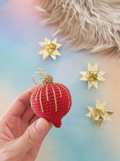 Häkelanleitung: "Weihnachtskugel Vintage" - Christbaumkugel häkeln