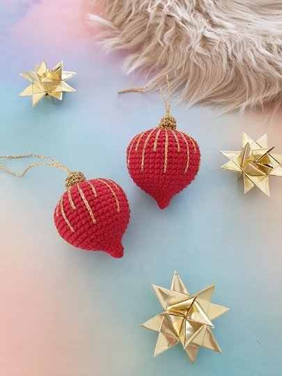 Häkelanleitung: "Weihnachtskugel Vintage" - Christbaumkugel häkeln