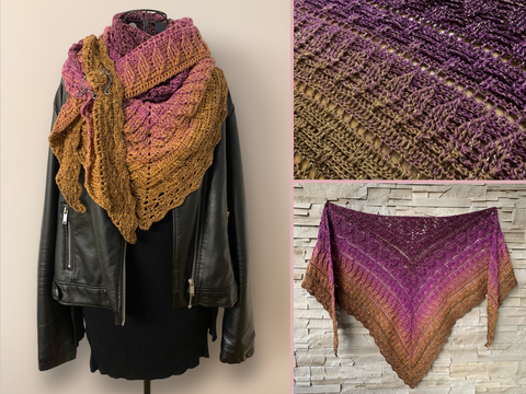 Häkelanleitung Dreieckstuch "Leandris"