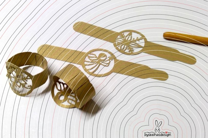 Serviettenringe Engel Sterne Plotterdatei SVG DXF