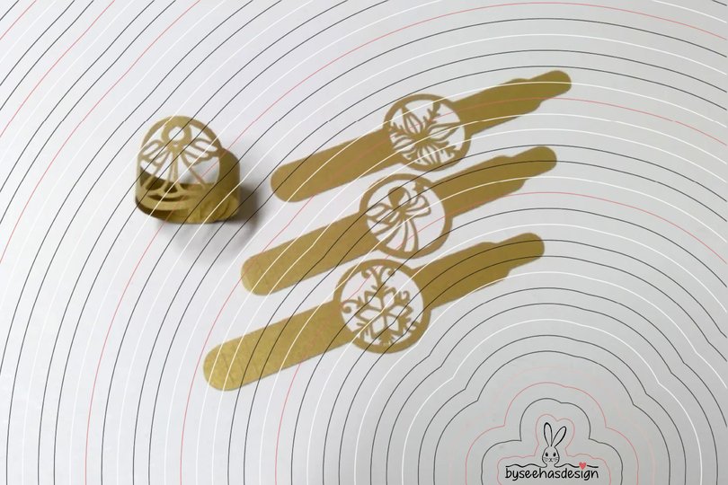 Serviettenringe Engel Sterne Plotterdatei SVG DXF