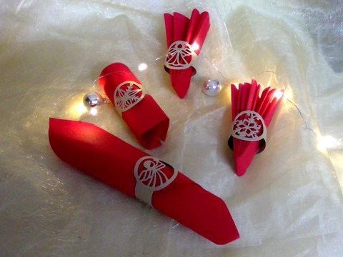 Serviettenringe Engel Sterne Plotterdatei SVG DXF FCM