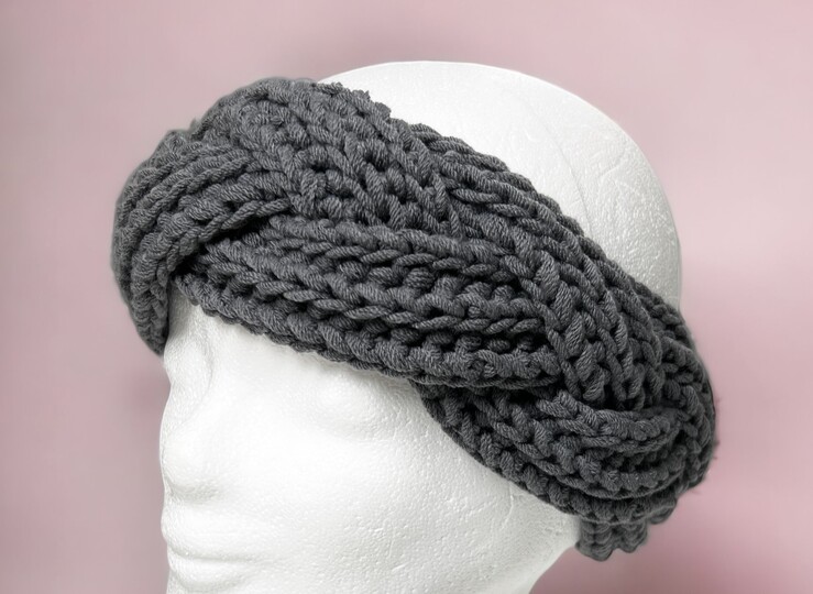 Winterliches Stirnband Set - Häkelanleitung