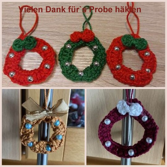 Weihnachtsschmuck / Geschenkanhänger - Häkelanleitung PDF