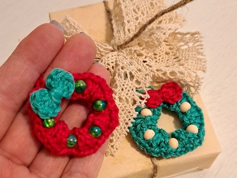 Weihnachtsschmuck / Geschenkanhänger - Häkelanleitung PDF