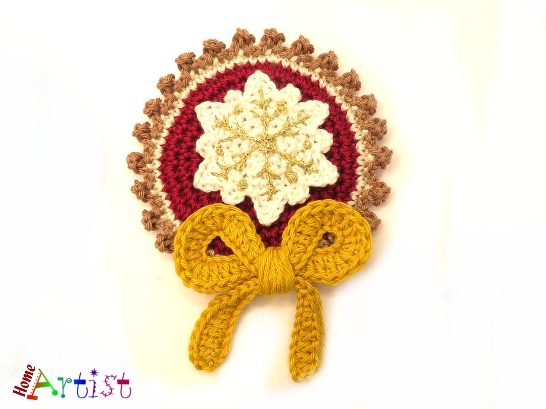 Snowflake crochet Patch Ornament