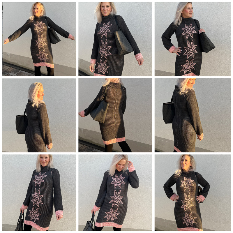 Häkelanleitung Longpulli "Schneeflöckchen" - Bild 3