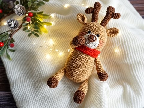 Häkelanleitung Rentier Miki - PDF Datei