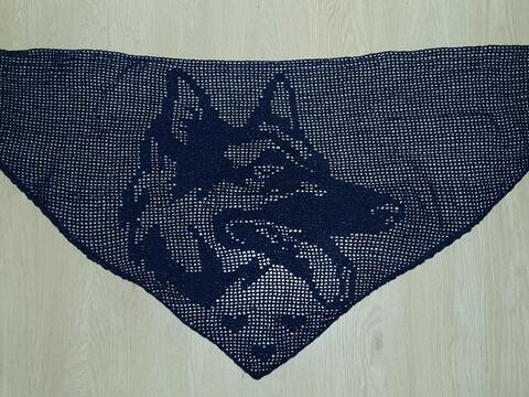 Anleitung Motivtuch Schäferhund