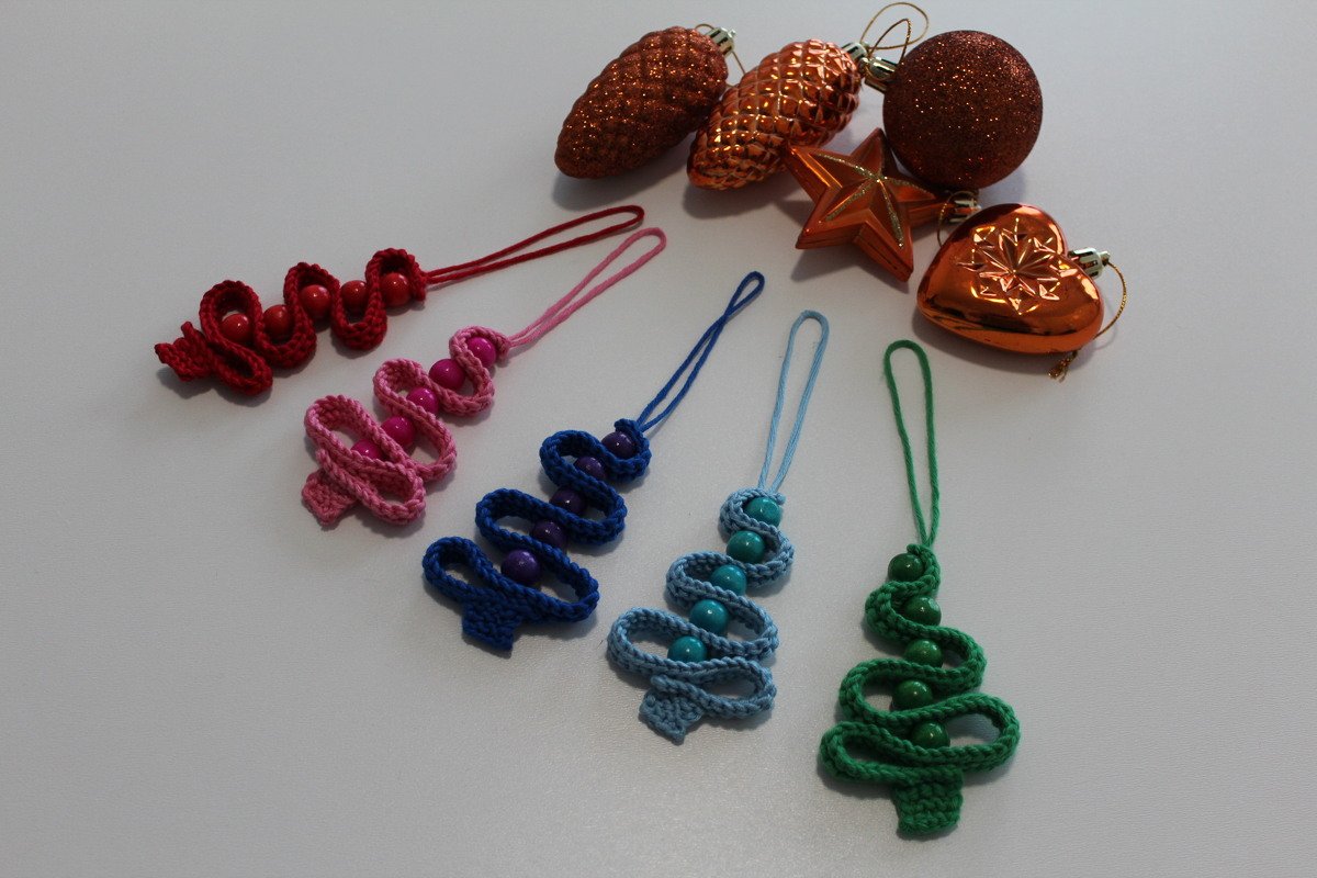 "bunte Tannenbäume" stricken PDF-Anleitung - Bild 5