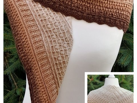 flaches Dreieckstuch "Das Winterliche"