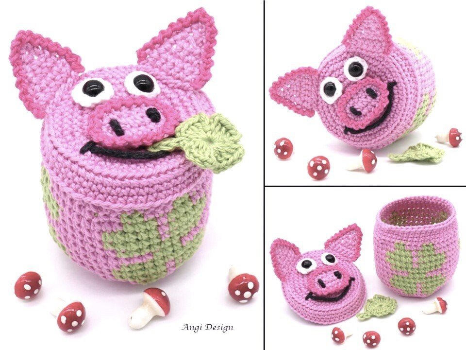 Häkelanleitung Glücksbringer Überraschungsbox