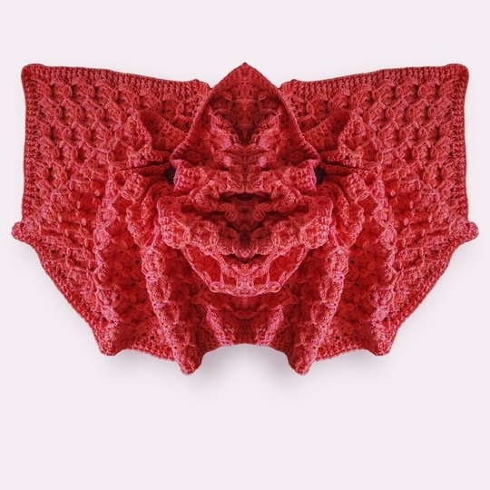 Bee with me - Häkelanleitung für einen Schal in Wabenoptik