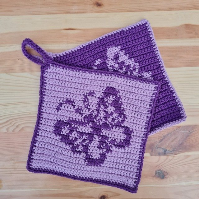 Häkelanleitung Topflappen Schmetterling - Bild 2