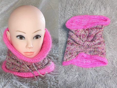 Häkelanleitung Cowl Hälswärmer Loop "Double Face"