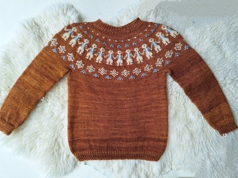 Strickanleitung für  Kinderpullover Gr. 116