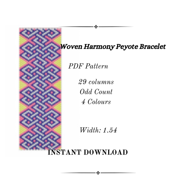 Woven Harmony Peyote Stitch Bracelet