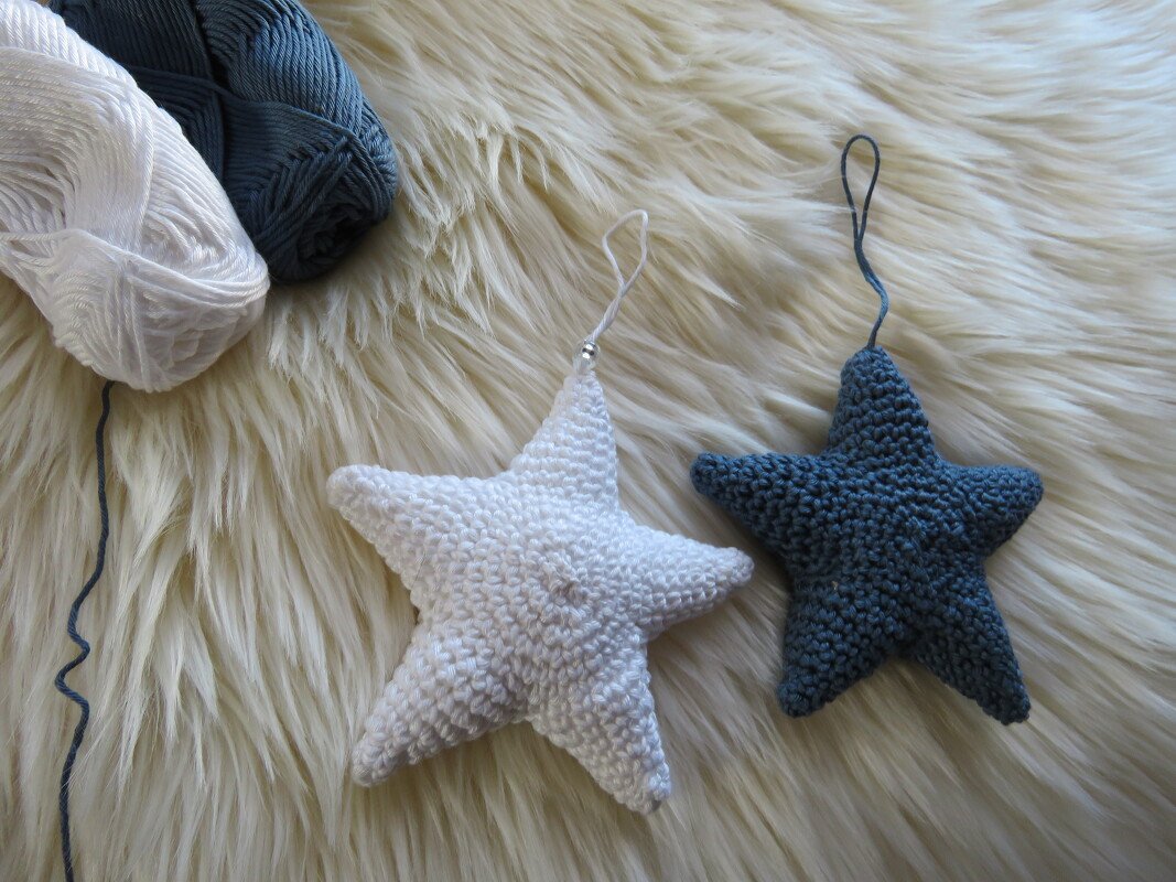 Stern häkeln Amigurumi, Deko für Weihnachten *Carolines Welt*