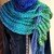"Tugela" - triangle scarf with wave crochet pattern