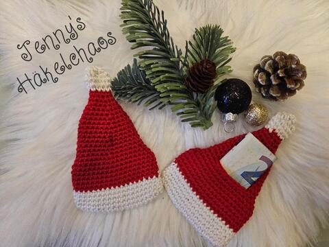 Weihnachtsmütze Geldgeschenk