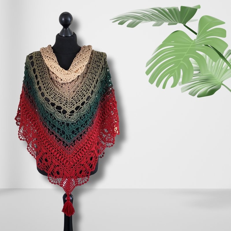 Triangle Shawl Crochet Pattern Griselda – with Chart - Image 3