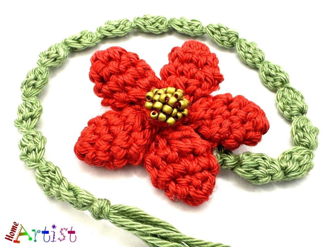 Flower Bookmark crochet pattern