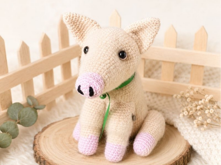Crochet pattern amigurumi pig