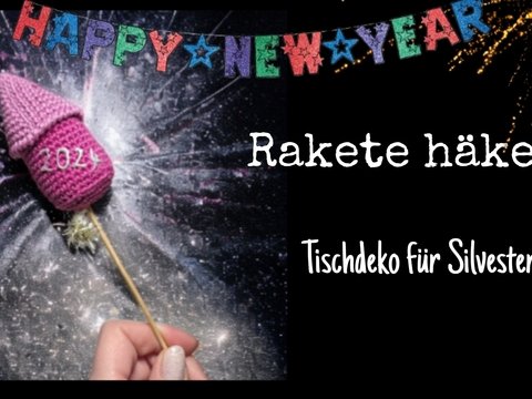 Rakete Silvesterdekoration