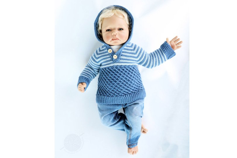 Baby & children's sweater "Kai"  (Raglan, size: 0 m.-5 y.)
