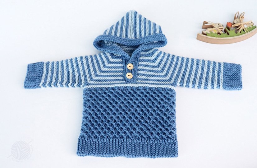 Baby & children's sweater "Kai"  (Raglan, size: 0 m.-5 y.)