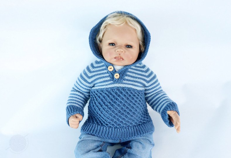 Baby & children's sweater "Kai"  (Raglan, size: 0 m.-5 y.)