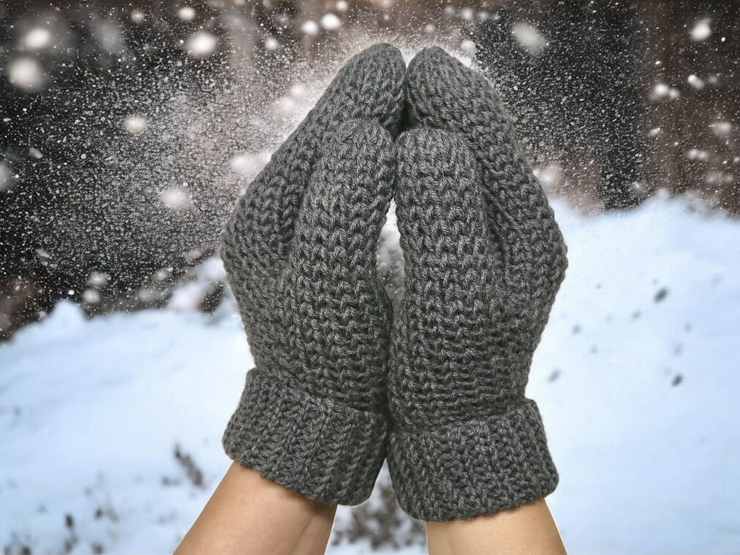 Fäustlinge in Strickoptik - Häkelanleitung