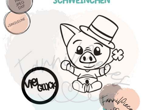 Plotterdatei Schweinchen
