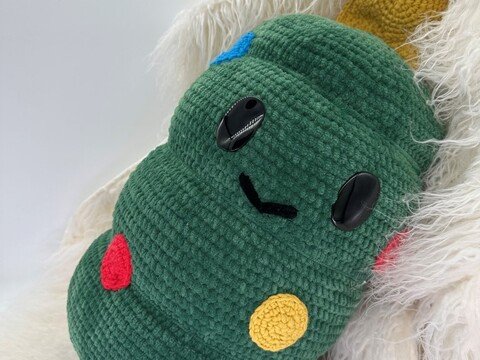 Kuschelkissen Weihnachtsbaum - Häkelanleitung