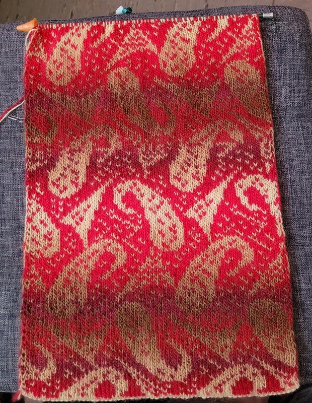 Schal im Paisley-Muster Double-Face