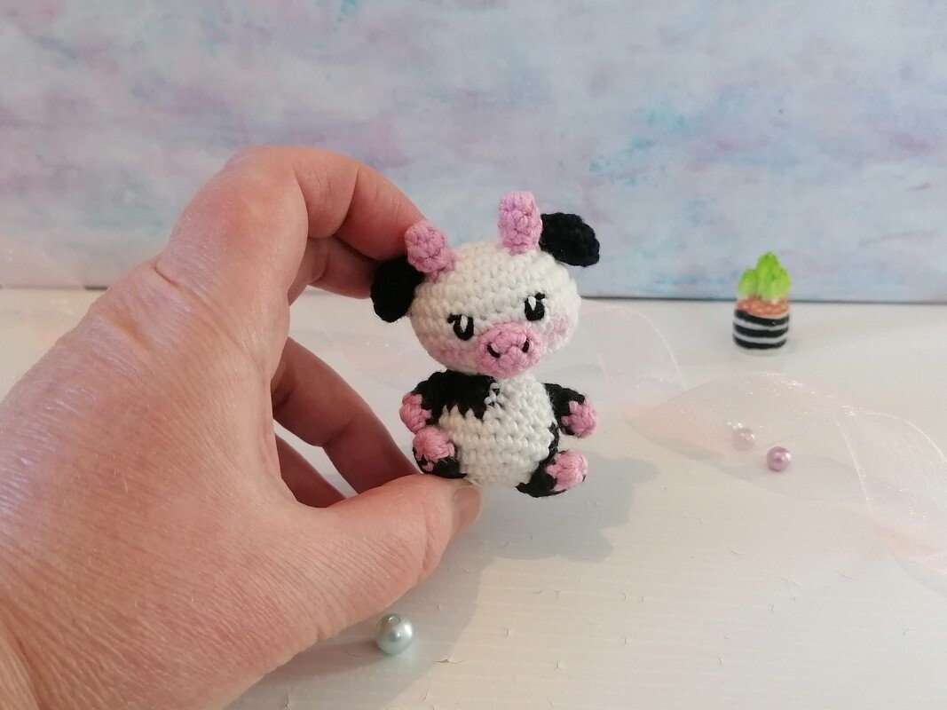 Crochet Pattern Cow Keychain Amigirumi - Image 6