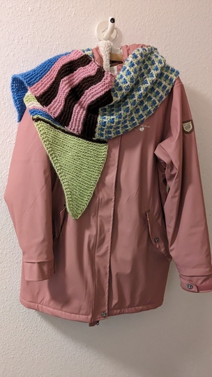 "Vaal" - buntes Schaltuch - Strickanleitung