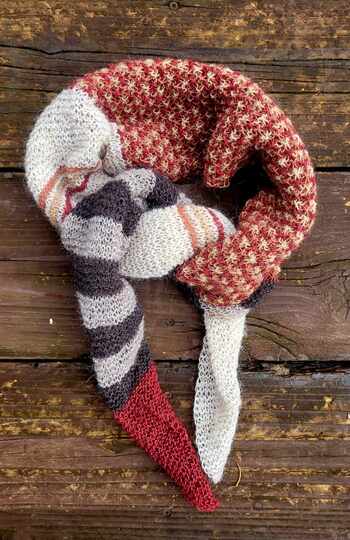 "Vaal" - buntes Schaltuch - Strickanleitung