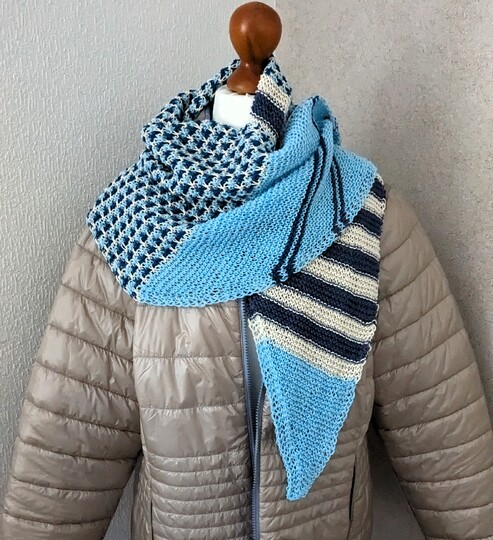 "Vaal" - buntes Schaltuch - Strickanleitung