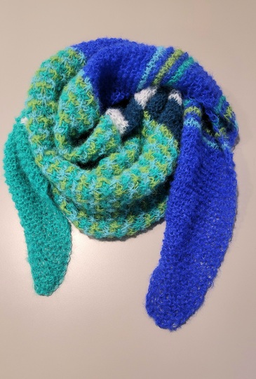 "Vaal" - buntes Schaltuch - Strickanleitung