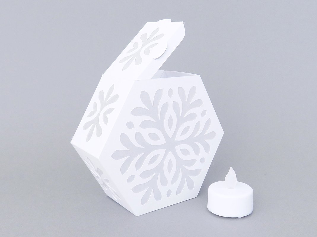 Tischleuchte – Schneeflocke – Bastelanleitung und Vorlagen - Bild 8