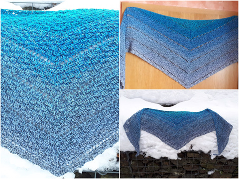 Häkelanleitung - Tuch "Catulenya" - flach