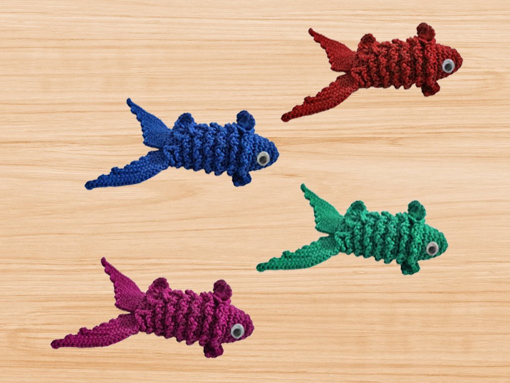 Häkelanleitung für Amigurumi Fisch Schlüsselanhänger - Bild 3