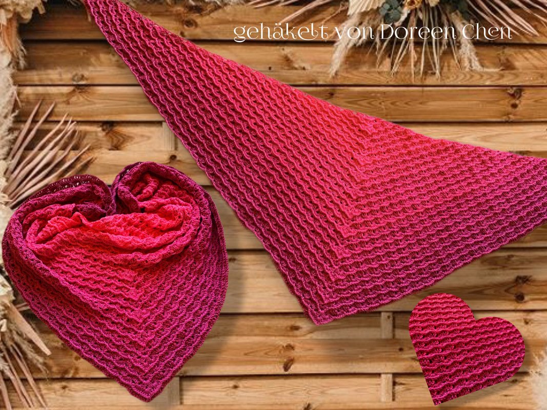 KittyCat - Häkelanleitung für ein Dreieckstuch - Bild 3