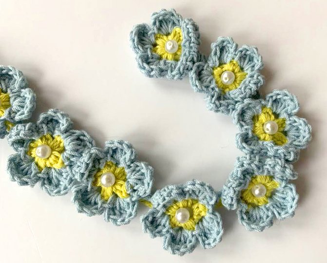 Bezaubernde Vergissmeinicht Borte